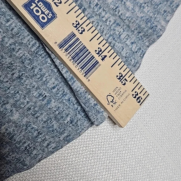 LuLaRoe Lindsay Kimono Ribbed Heathered Blue Women's Size Small - Picture 7 of 8